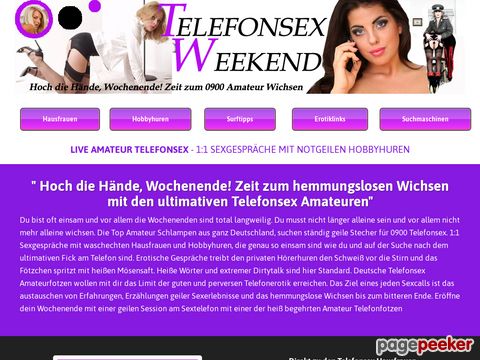 Details : Telefonsex Weekend