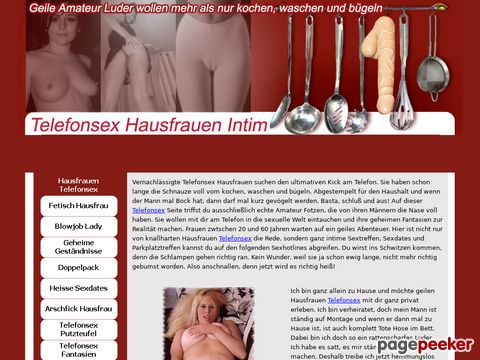 Top Telefonsex Hausfrauen Privat